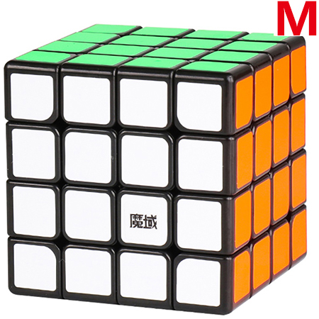 MoYu AoSu GTS M 4X4X4 Black Magnetic Magic Speed Cube Ship from MA