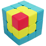 CB 123 Ladder 3x3x3 Magic Cube Random Color Scheme