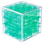 MoYu Mini 3D Maze Puzzle Cube Transparent Green