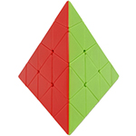 FanXin 4x4x4 Pyraminx Cube Stickerless