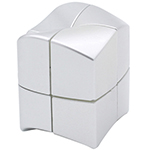 YongJun Square Circel 2x2x2 Cube Silvery