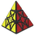 LanLan Curvy Hexagram Pyraminx Cube Black