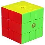 QiYi X-Man VOLT V2 SQ-1 Speed Cube Magnetic(/) Yellow-White Version Stickerless