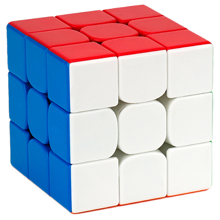 OJIN MoYu MoFang JiaoShi MF3RS3M Speed Cube Cubing Salle de Classe MF3 RS3 M V3 Puzzle de Cube Ultra-Rapide avec Un trépied et Un Sac Cubes Noir 