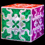QiYi Gear 3x3x3 Tiled Cube Transparent