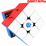 GAN11 M Pro Magnetic 3x3x3 Speed Cube Frosted Tiled Version Black Core