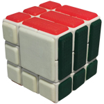 CubeTwist Bandaged Mini Slices 3x3x3 Cube Puzzle White