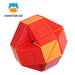 GANCUBE Monster GO 24 Blocks Magic Snake Puzzle Red-Orange