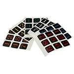 Cubetwist Suduko Black 3x3x3 Stickers for 57mm Magic Cube