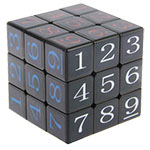 Cubetwist Sudoku 3x3x3 Magic Cube Black-Color Stickered Blac...
