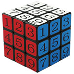 Cubetwist Suduko 3x3x3 Magic Cube 6-Color Stickered Black