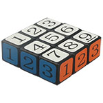 Cubetwist Sudoku 1x3x3 Magic Cube 6-Color Stickered Black