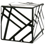 JuMo 4x4x4 Ghost Magic Cube Black Body with White Stickers
