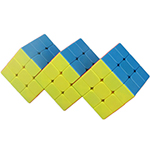 CubeTwist Triple Conjoined 3x3 Magic Cube Vesion 1 Stickerless