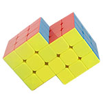 CubeTwist Double Conjoined 3x3 Magic Cube Vesion 2 Stickerle...