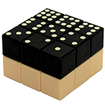Lanlan Domino 2x3x3 Cube Black and Beige