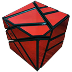 JuMo Ghost 2x3x3 Magic Cube Red Stickered with Black Body
