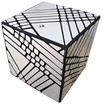 JuMo 7x7x7 Ghost Magic Cube Black Body with Silvery Stickers