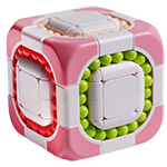 ZY Rotating Beans 3x3x3 Magic Cube Puzzle Pink