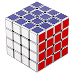 YZ Metal Alloy 4x4x4 Magic Cube Silvery