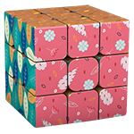 YH Leaf Pattern 3x3x3 Magic Cube