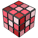 YH Gradient Red 3x3x3 Magic Cube