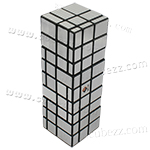 CubeTwist 3x3x9 Mirror Block Cube Silver/Black