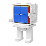 MoYu MFJS Cube Robot Box + Meilong 2x2 Cube