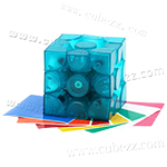 VeryPuzzle Slip 3x3x3 Magic Cube Transparent Blue