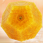 YuXin Huanglong ShangYang Gigaminx Cube Transparent Yellow
