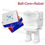MoYu MoFangJiaoShi RS3M V5 3x3x3 Speed Cube Ball-Core Magic Cloth + Robot Version