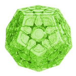 YuXin Little Magic MengChun Megaminx V3 Transparent Fluorescent Green