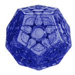 YuXin Little Magic LongDong Megaminx V3 Transparent Dark Blue