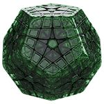 YuXin HuangLong ZhongXia Master Kilominx Transparent Dark Green