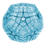 YuXin HuangLong ShuangHua Master Kilominx Transparent Light Blue