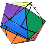 SQ Ghost Icosahedral Cube Colorful Stickered with Black Body