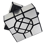 JuMo Crazy 2x3x3 Cube Silvery Stickered with Black Body