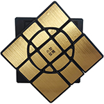 JuMo Crazy 2x3x3 Cube Golden Stickered with Black Body