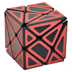 Red Cut-out Stickered Axis Cube