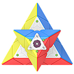 DianSheng Googol Magnetic Large Pyraminx Stickerless with Primary Color Core