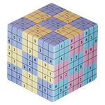 Classic Sudoku(1-9) 3x3x3 Magic Cube Puzzle Macaron Colors