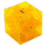 DianSheng Galaxy Cluster Mirror Skewb Magnetic Magic Cube Transparent Yellow
