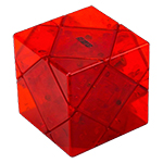 DianSheng Galaxy Cluster Mirror Skewb Magnetic Magic Cube Transparent Red