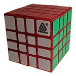 WitEden 4x4x4 Mixup Edge-rebuilt Cube Transparent Red