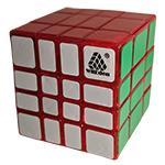 WitEden 4x4x3 Mixup Edge-rebuilt Cube Transparent Red