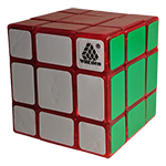 WitEden 3x3x3 Mixup Edge-rebuilt Cube Transparent Red