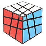 ZEPUZZLES Squished 3x3x3 Cube 6-color Tiled