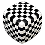 Chessboard Bread 7x7 Magic Cube