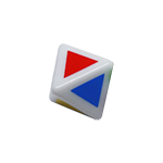 2pcs 1 Layer Octahedral Cube Dice