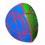 AJ Double Crazy Pyraminx Red